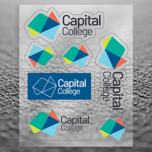 &ldquo;CUSTOMCUT&rdquo; Clear 8&rdquo; x 10&rdquo; Full Color Removeable Kiss-Cut Sticker Sheet &ndash; 6 Mil